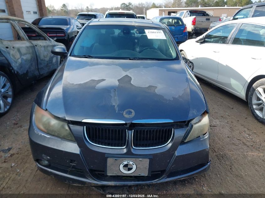 2007 BMW 328I VIN: WBAVA33517KX77620 Lot: 43801197