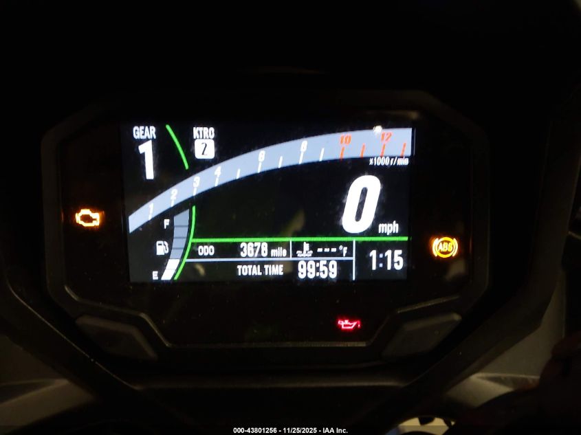 2025 Kawasaki Ex650 P VIN: ML5EXEP19SDAE9442 Lot: 43801256