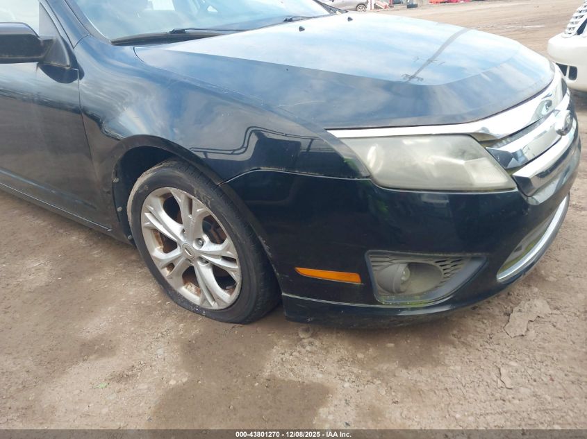 2012 Ford Fusion Se VIN: 3FAHP0HA6CR136381 Lot: 43801270