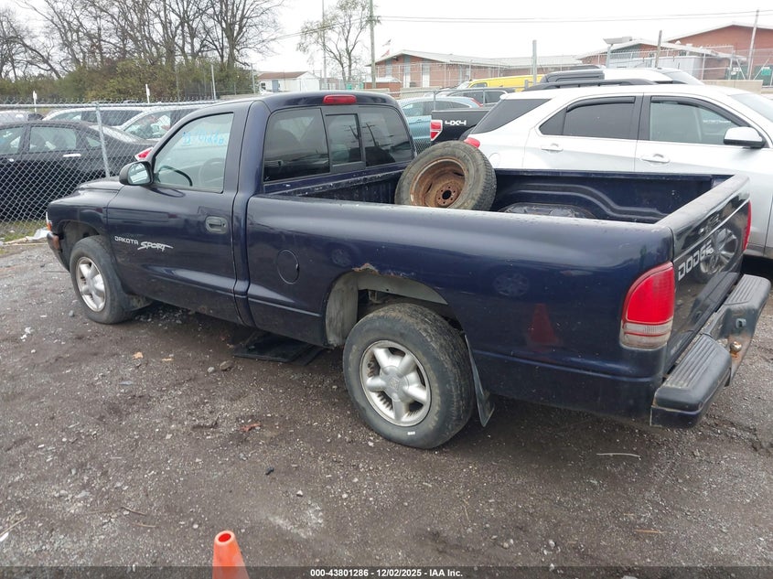 1B7FL26X8WS518548 1998 DODGE DAKOTA photo no. 3