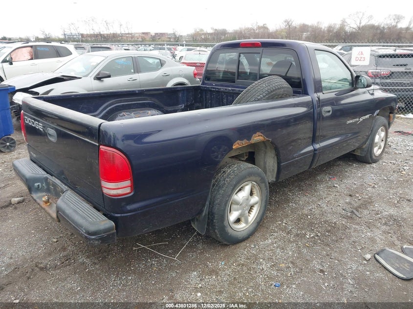 1B7FL26X8WS518548 1998 DODGE DAKOTA photo no. 4