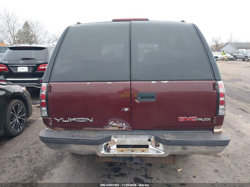 1995 GMC Yukon VIN: 1GKEK13K7SJ760642 Lot: 43801402