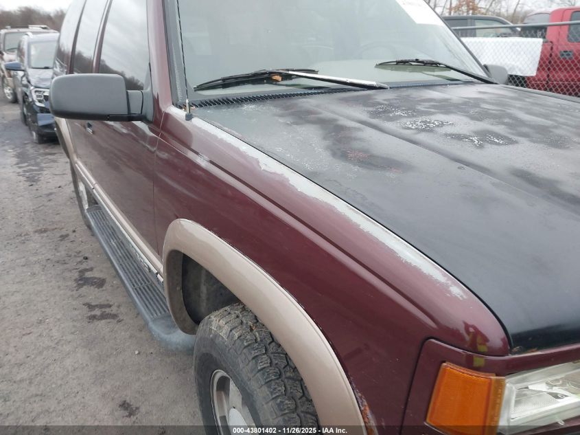 1995 GMC Yukon VIN: 1GKEK13K7SJ760642 Lot: 43801402