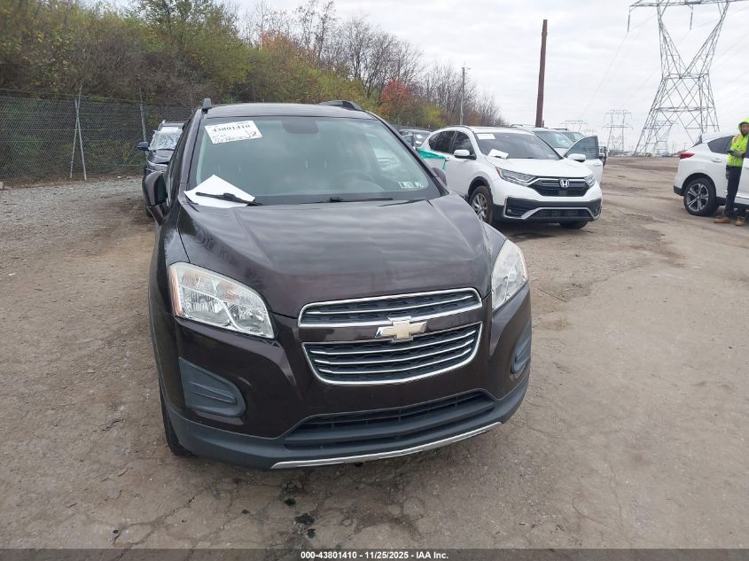 2016 Chevrolet Trax Lt VIN: KL7CJPSBXGB699232 Lot: 43801410