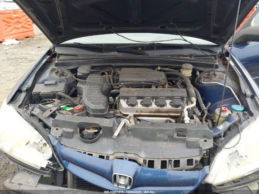 2005 Honda Civic Lx VIN: 2HGES16595H543005 Lot: 43801415