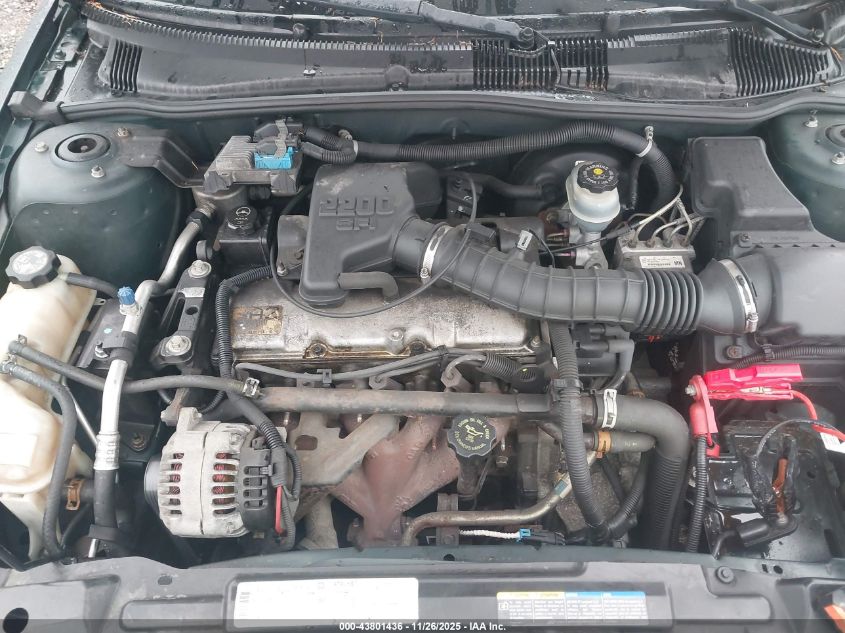 2002 Chevrolet Cavalier VIN: 1G1JC524827189444 Lot: 43801436