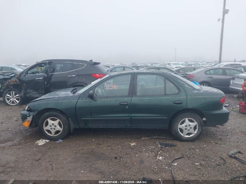 2002 Chevrolet Cavalier VIN: 1G1JC524827189444 Lot: 43801436