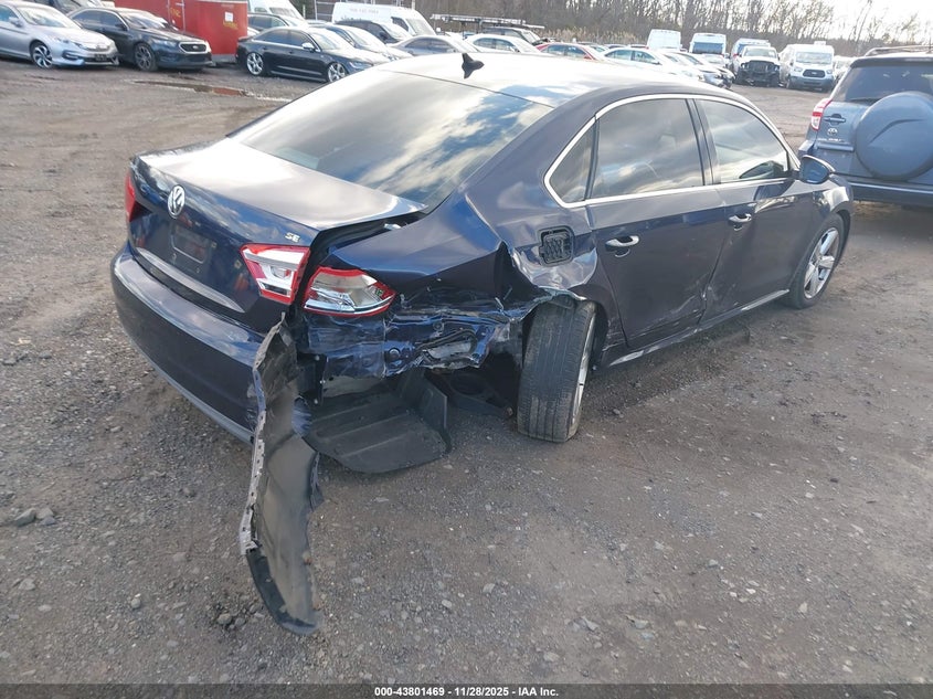 2012 Volkswagen Passat 2.5L Se VIN: 1VWBP7A38CC030675 Lot: 43801469