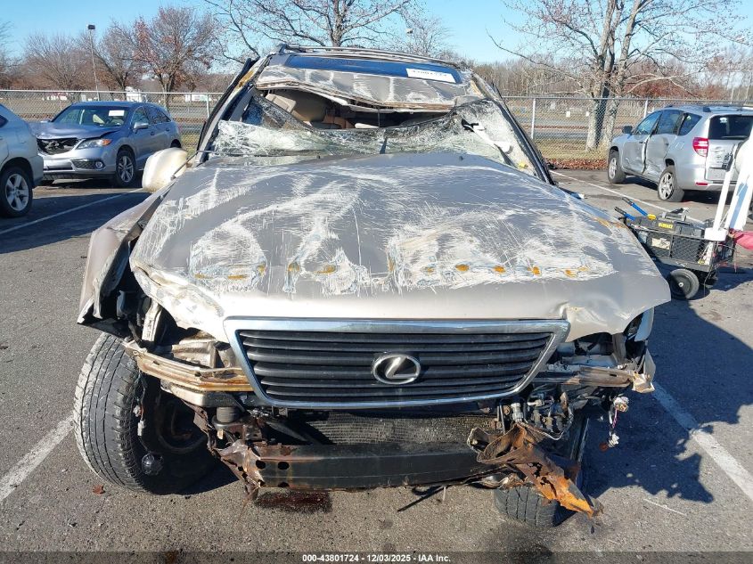 1999 Lexus Lx 470 VIN: JT6HT00W4X0049394 Lot: 43801724