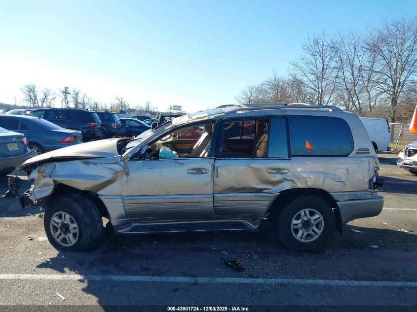 1999 Lexus Lx 470 VIN: JT6HT00W4X0049394 Lot: 43801724