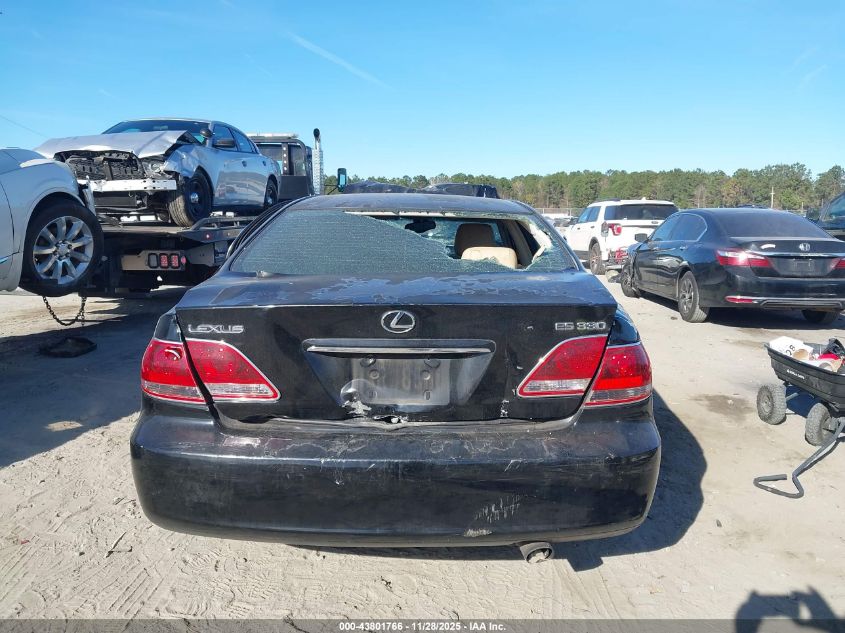 2005 Lexus Es 330 VIN: JTHBA30G355104110 Lot: 43801766