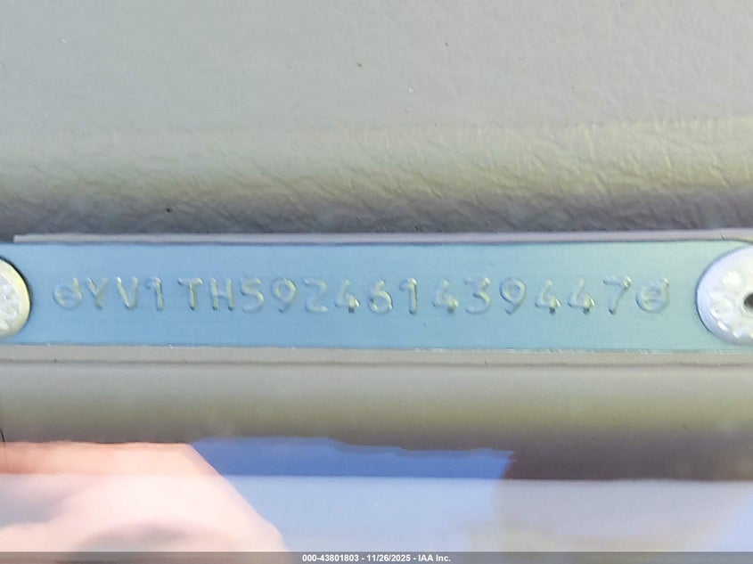 2006 Volvo S80 2.5T VIN: YV1TH592461439447 Lot: 43801803