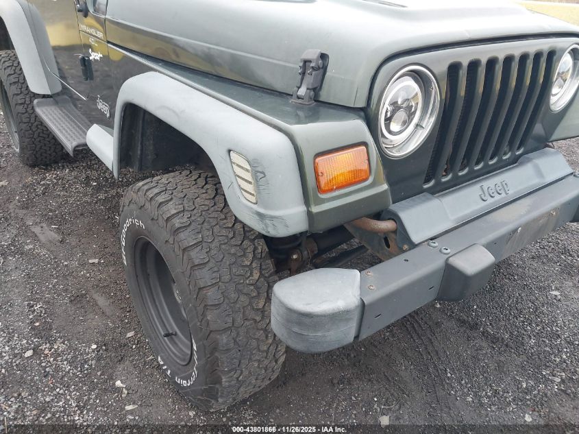 1998 Jeep Wrangler Sport VIN: 1J4FY19S2WP757196 Lot: 43801866