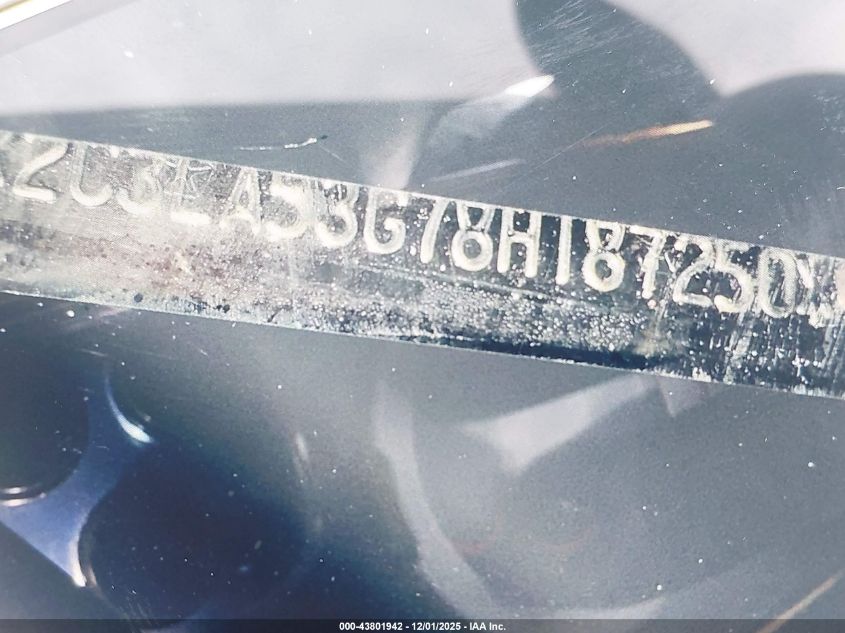 2008 Chrysler 300 Touring VIN: 2C3LA53G78H187250 Lot: 43801942