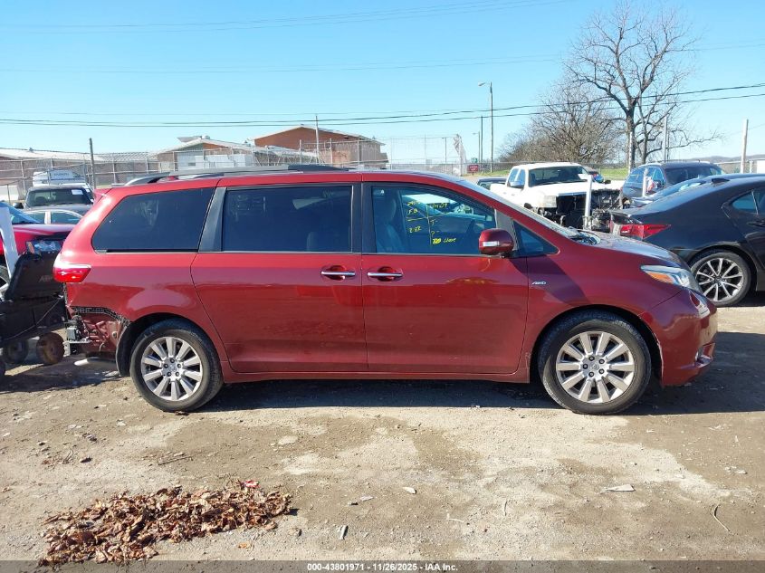 2016 Toyota Sienna Limited Premium 7 Passenger VIN: 5TDDK3DC0GS132653 Lot: 43801971