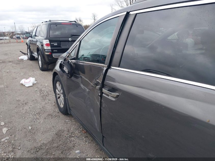 2014 Honda Odyssey Ex-L VIN: 5FNRL5H67EB006407 Lot: 43802002