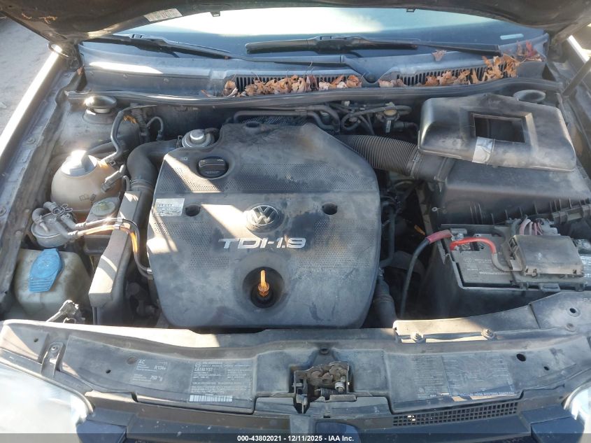 2000 Volkswagen Jetta Gls Tdi VIN: 3VWSF29M6YM095968 Lot: 43802021