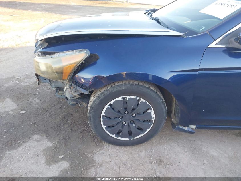 2008 Honda Accord 2.4 Lx VIN: 1HGCP26328A140533 Lot: 43802193