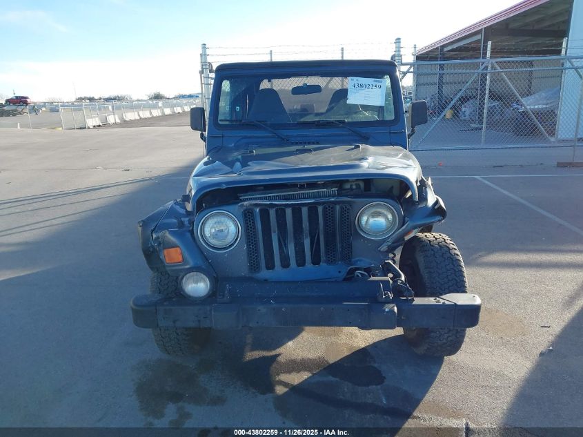 2002 Jeep Wrangler Sport VIN: 1J4FA49SX2P739285 Lot: 43802259