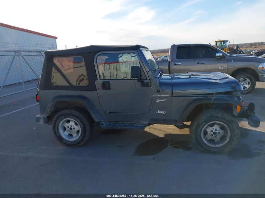 2002 Jeep Wrangler Sport VIN: 1J4FA49SX2P739285 Lot: 43802259