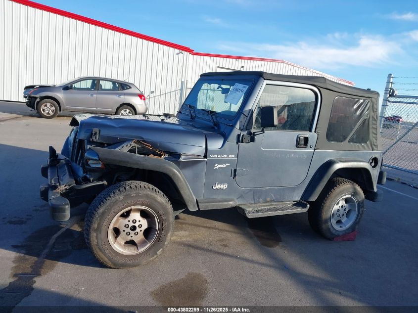 2002 Jeep Wrangler Sport VIN: 1J4FA49SX2P739285 Lot: 43802259