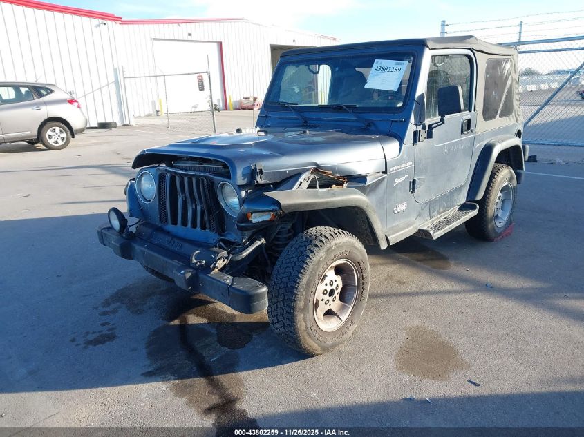 2002 Jeep Wrangler Sport VIN: 1J4FA49SX2P739285 Lot: 43802259