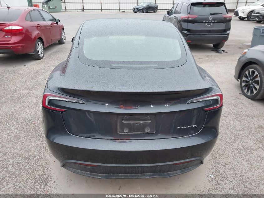2024 Tesla Model 3 Long Range Dual Motor All-Wheel Drive VIN: 5YJ3E1EB1RF718248 Lot: 43802279