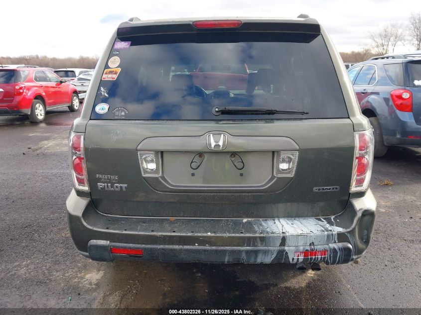 2006 Honda Pilot Ex-L VIN: 2HKYF18566H506371 Lot: 43802326