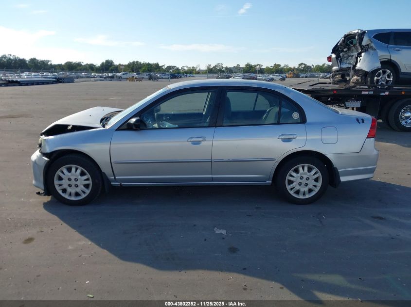 2005 Honda Civic Lx VIN: 2HGES16565H610689 Lot: 43802352