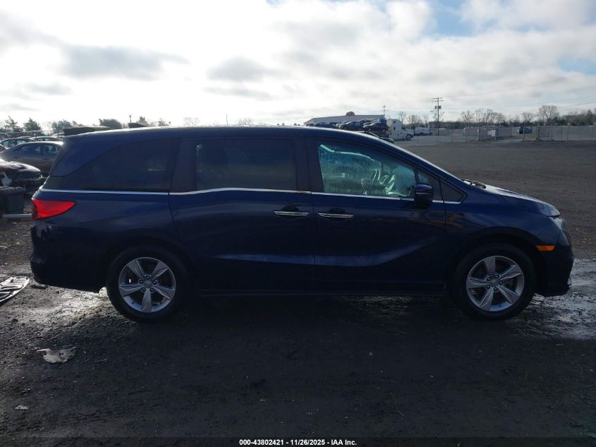 2019 Honda Odyssey Ex-L VIN: 5FNRL6H70KB100798 Lot: 43802421