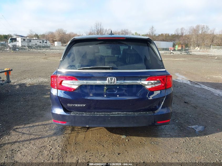 2019 Honda Odyssey Ex-L VIN: 5FNRL6H70KB100798 Lot: 43802421