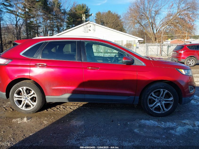 2015 Ford Edge Titanium VIN: 2FMTK4K99FBB52985 Lot: 43802459