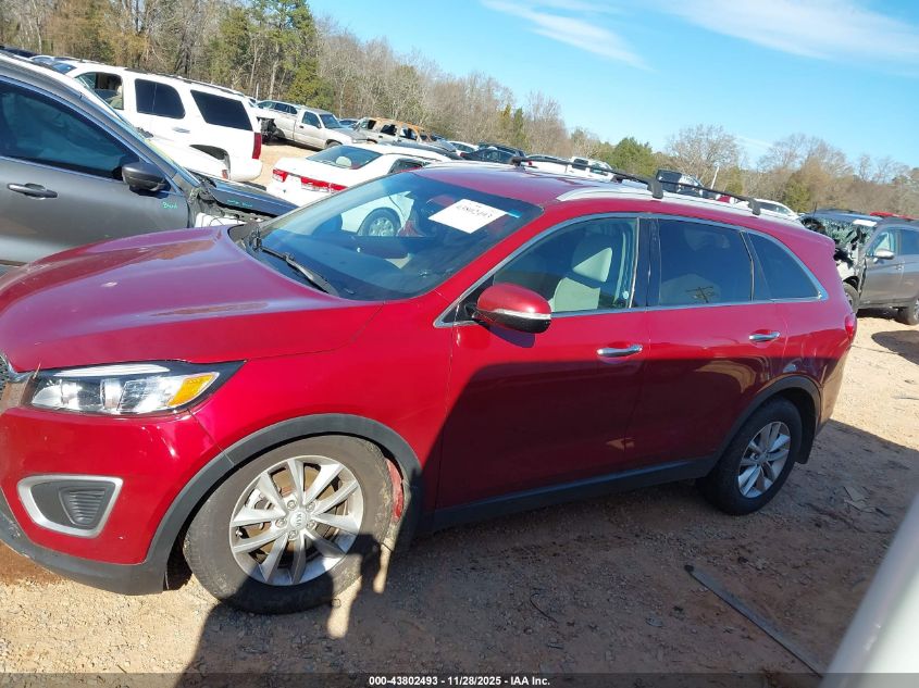 2017 Kia Sorento 3.3L Lx VIN: 5XYPG4A5XHG239041 Lot: 43802493