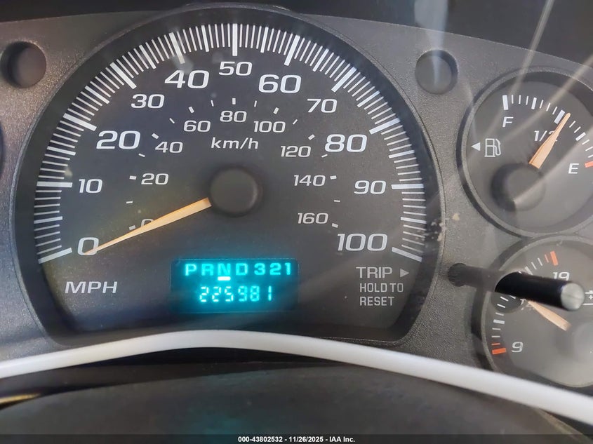 2007 Chevrolet Express Work Van VIN: 1GCGG25V371154247 Lot: 43802532