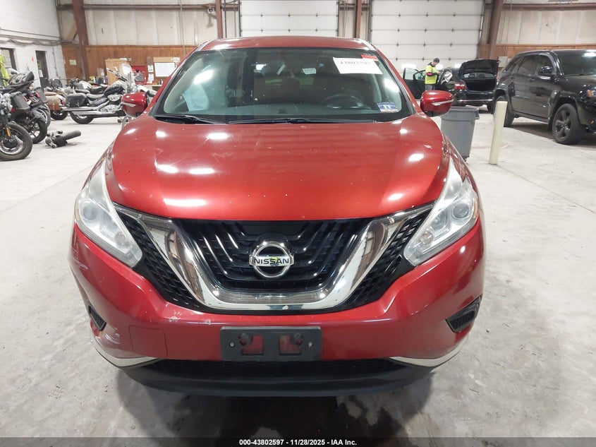 2015 Nissan Murano S VIN: 5N1AZ2MH0FN243501 Lot: 43802597