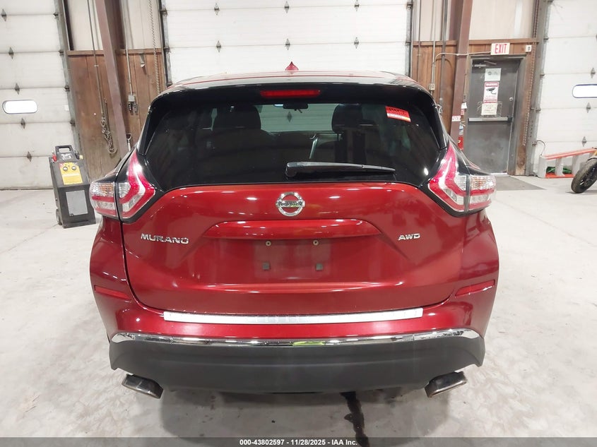 2015 Nissan Murano S VIN: 5N1AZ2MH0FN243501 Lot: 43802597