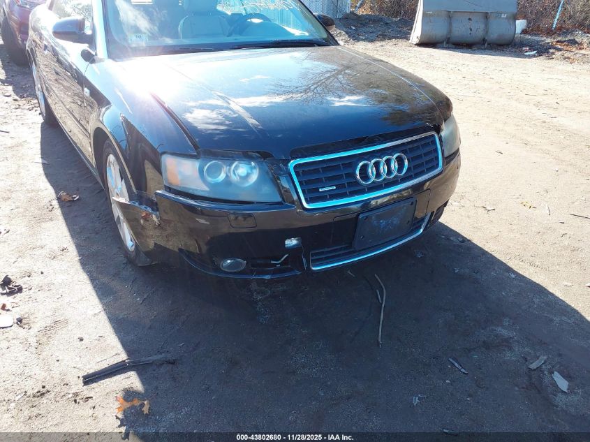 2005 Audi A4 3.0 VIN: WAUDT48H95K007600 Lot: 43802680