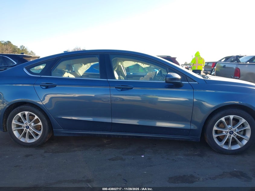 2019 Ford Fusion Se VIN: 3FA6P0HD3KR160587 Lot: 43802717