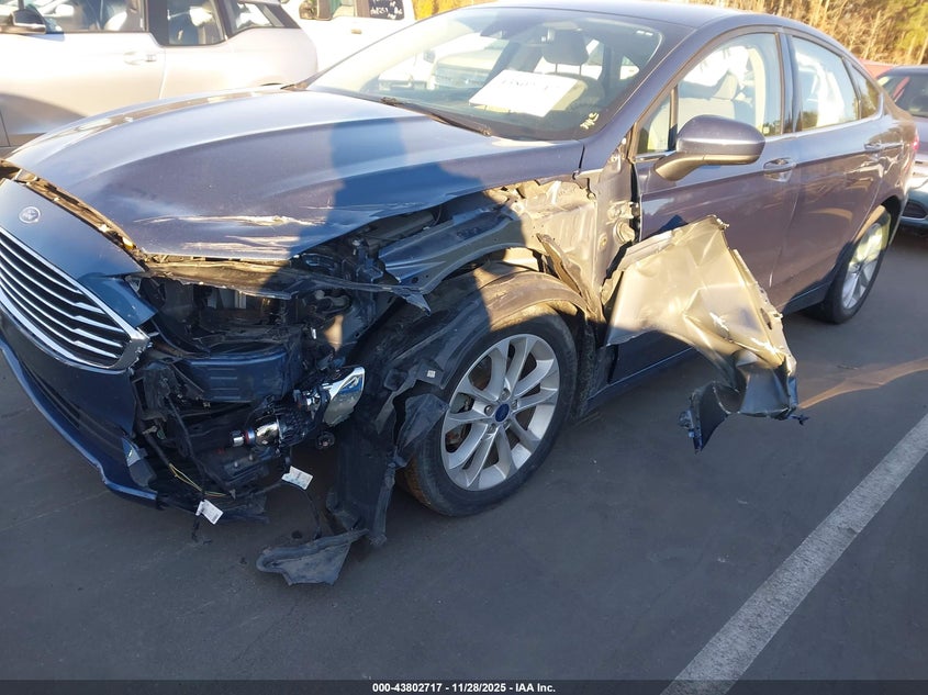 2019 Ford Fusion Se VIN: 3FA6P0HD3KR160587 Lot: 43802717
