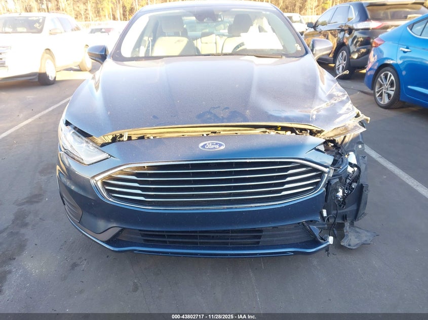 2019 Ford Fusion Se VIN: 3FA6P0HD3KR160587 Lot: 43802717