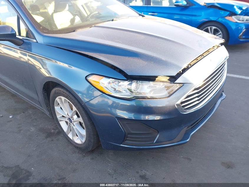 2019 Ford Fusion Se VIN: 3FA6P0HD3KR160587 Lot: 43802717
