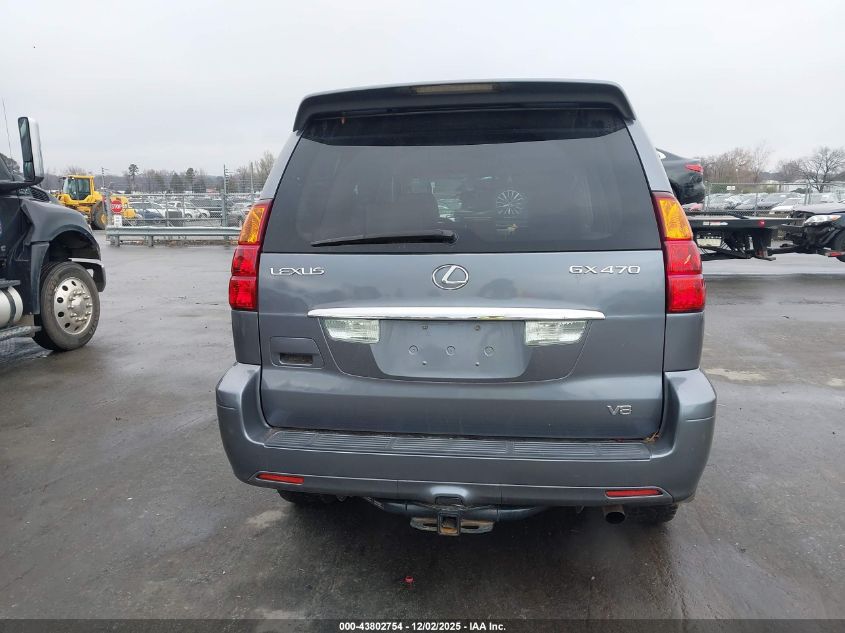 2004 Lexus Gx 470 VIN: JTJBT20X040029736 Lot: 43802754