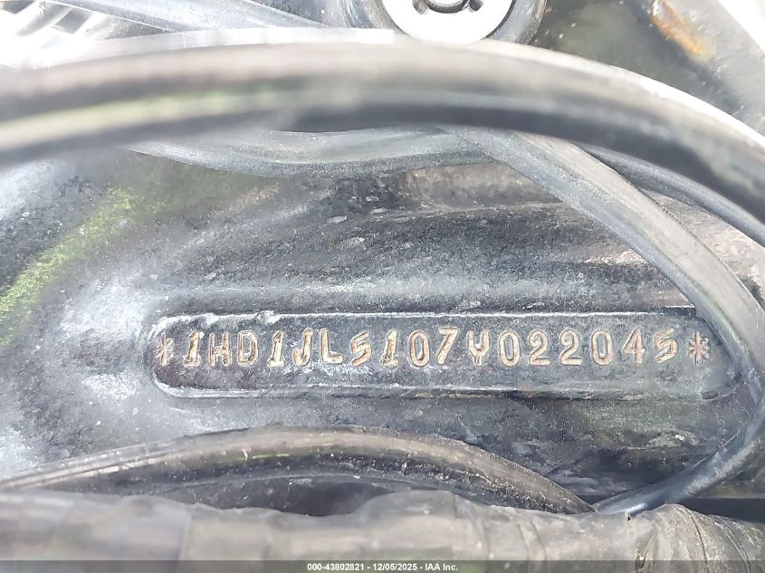 2007 Harley-Davidson Fxst Custom VIN: 1HD1JL5107Y022045 Lot: 43802821