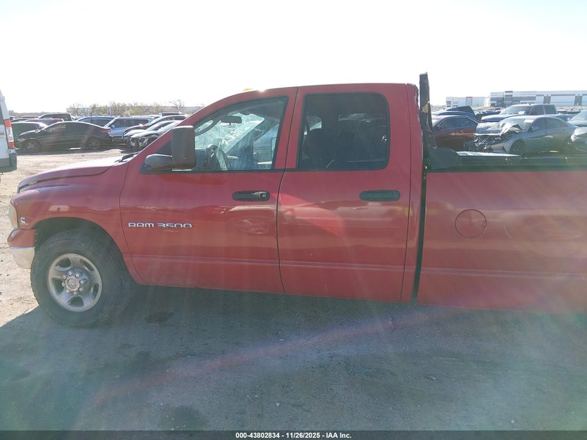 2003 Dodge Ram 3500 Slt/Laramie/St VIN: 3D7LA38C33G709957 Lot: 43802834