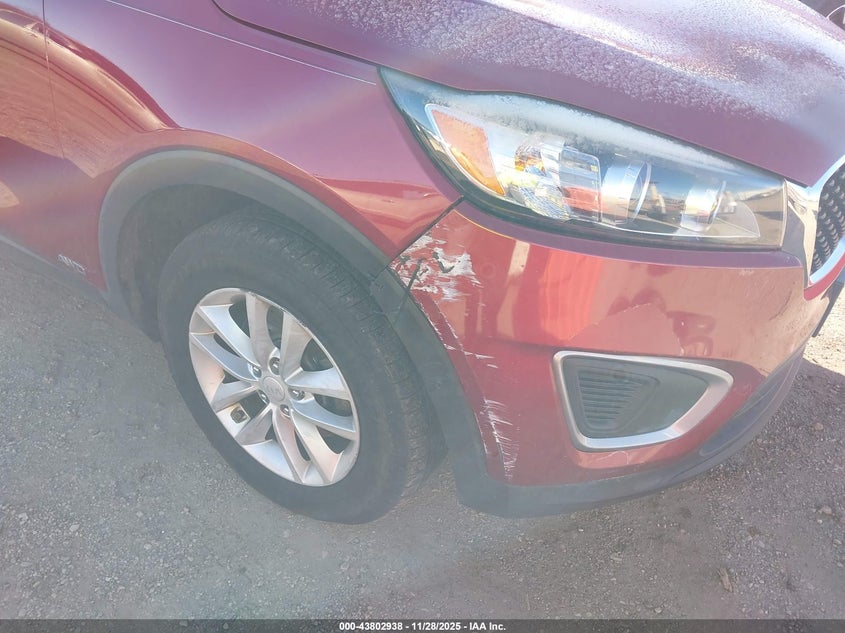 2016 Kia Sorento 2.4L Lx VIN: 5XYPGDA34GG053489 Lot: 43802938