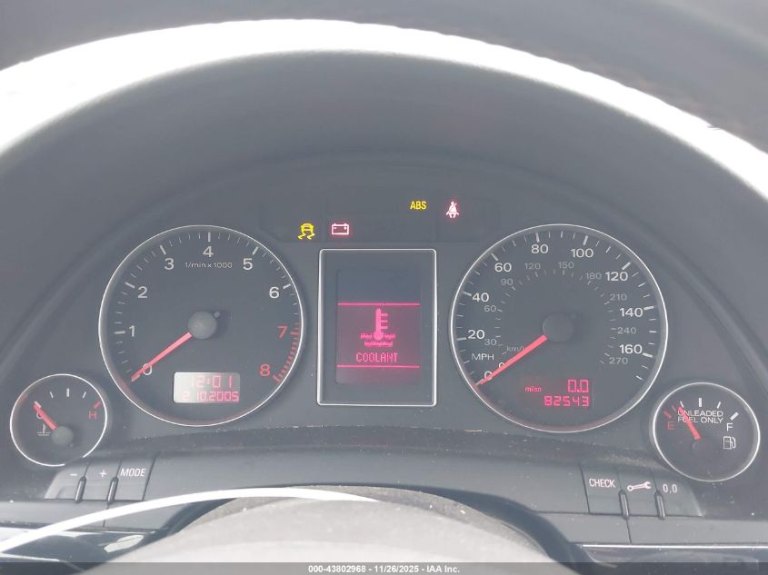 2007 Audi A4 2.0T VIN: WAUEF78E97A012887 Lot: 43802968