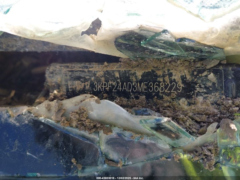 2021 Kia Forte Fe VIN: 3KPF24AD3ME368229 Lot: 43803016