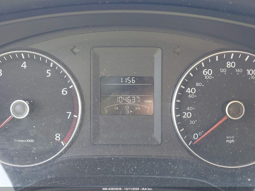 2012 Volkswagen Jetta 2.5L Se VIN: 3VWDX7AJ8CM422142 Lot: 43803036