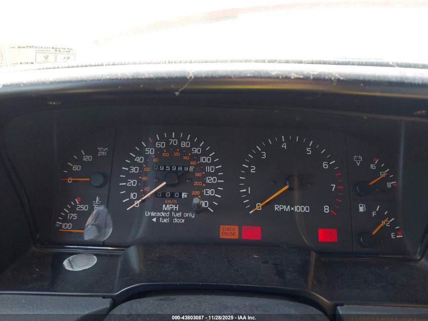 1991 Mercury Capri VIN: 6MPCT01Z1M8621040 Lot: 43803087