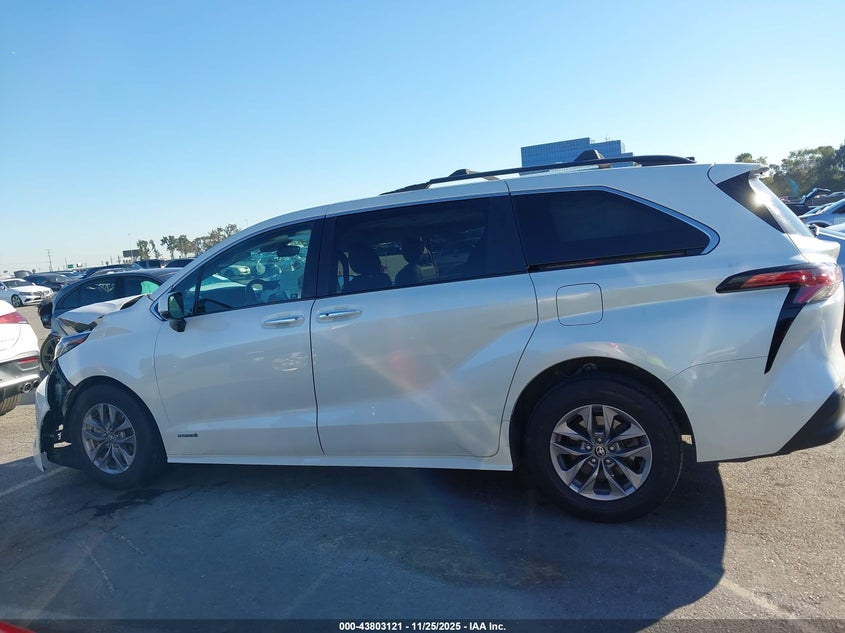 2021 Toyota Sienna Xle VIN: 5TDYRKEC7MS004864 Lot: 43803121